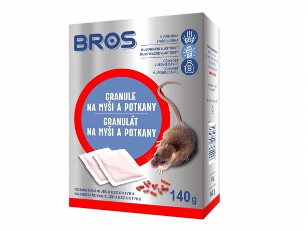 Bros granule nástraha na myši 140g - Zahradní a sezónní produkty Nástrahy a lapače